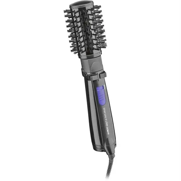 Conair Infiniti Pro Spin Air Rotating Styler, 2-in-1 Ceramic Ionic Hot Air Brush with Bristles for Frizz Control, Easy Curls & Shine, Hair Tools, Bouncy Curls, At-Home, Ionic Ions, 50% Faster