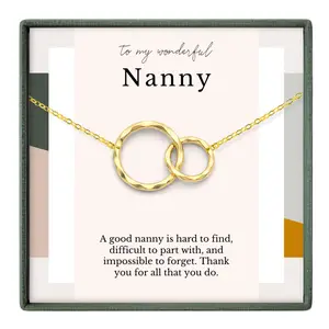 Thank You Necklace – Appreciation Gift for Nanny