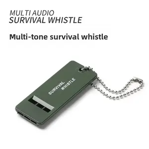 Three-frequency outdoor survival whistle, life whistle, first aid whistle, treble high frequency, earthquake relief whistle
