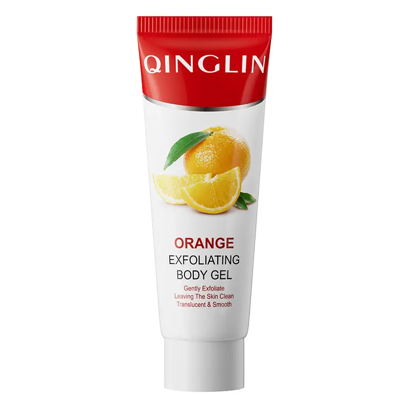 【QINGLIN】Orange Enzymes Exfoliating Gel Skin Care Face Scrub Peeling Gel with Moisturising Exfoliator for All Skin 100g Gentle Nourishing Smoothing