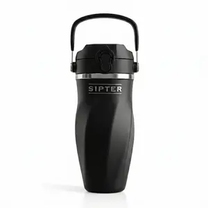 SIPTER 26oz Stainless Steel Protein Shaker Bottle – No Ball Needed – Leakproof Insulated Mixer Cup - Double Wall - BPA-Free