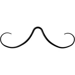 14G/16G Mustache Septum Ring 316 Surgical Stainless Steel  for Women Men Halloween Christmas Mustache Nose Piercings Black Rainbow