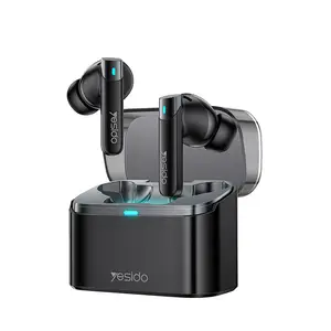 Dual Noise-Canceling Bluetooth Headset, ENC Audio, Deep Bass Stereo, Smart Voice Assistant, Touch Control, Long Battery Life, Chargeable Wireless Charging Support Case, for Calls and Music