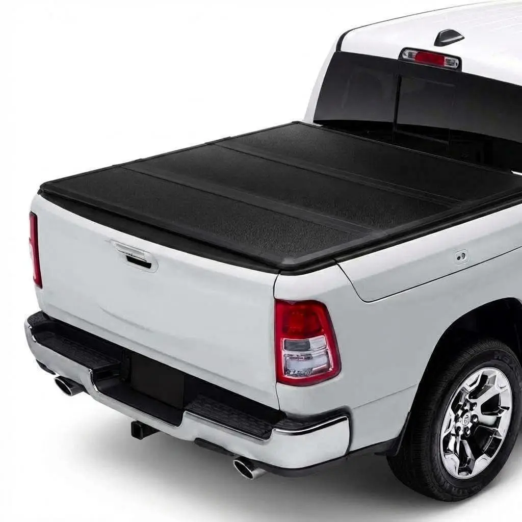 GARVEE 4.6ft Hard Tri-Fold Truck Bed Tonneau Cover, Waterproof & Theftproof, No-Drilling Easy Installation, Compatible with 2022-2025 Ford Maverick Bed