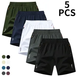 Men’s Reflective Performance Shorts in Vibrant Colors - Breathable Quick-Dry Training Gear - Lightweight Wrinkle-Resistant Athletic Shorts for Night Runs