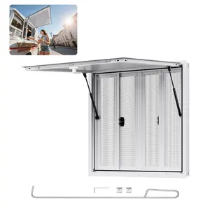VEVOR Concession Window for Food Truck, 36x24 Aluminum Alloy Service Window, Up to 85 Degrees Serving Window with 2 Sliding Windows Awning Door Drag Hook, for Food Truck Concession TrailerVEVOR Super Brand Day
