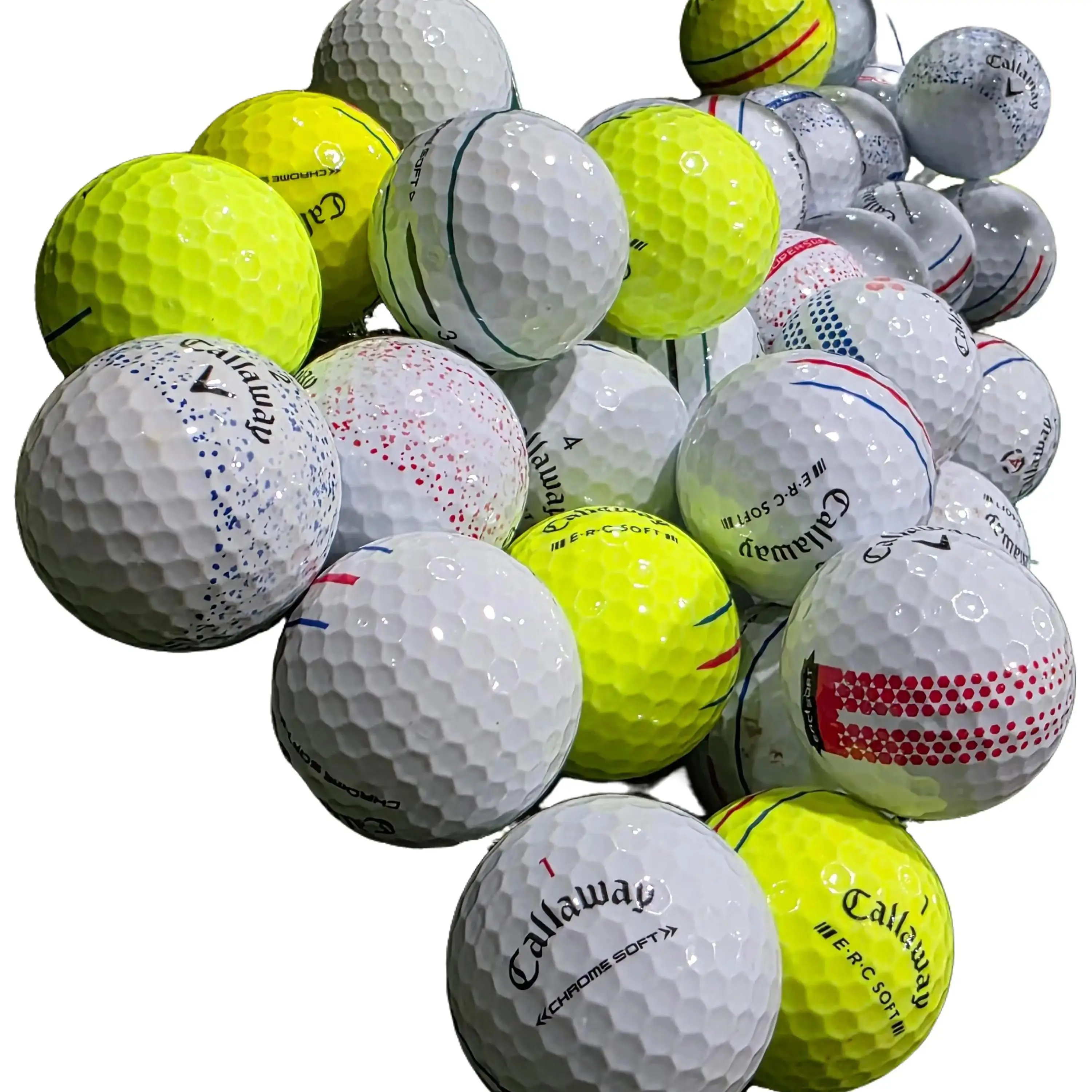 24 ball 4A-3A Callaway Stripe mix- White/Color/Mix