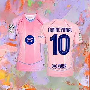 2025 2026 pink Yamal 10 Short Sleeve Soccer Jersey
