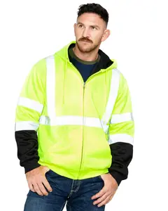 Hawx Men's Soft Shell High-Visibility Safety Jacket Big And Tall - Hhv1130x-Ylw