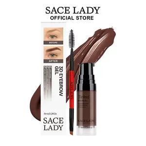 SACE LADY Long Wearing Eyebrow Gel Pigemented Waterproof Smudge-proof Tinted Brow Cream Makeup Kit