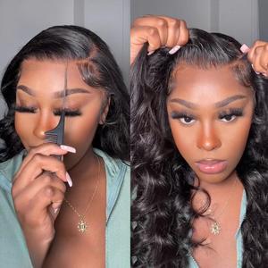 Body Wave 9x6 Glueless Wig Ready To wear Pre Cut 13x4 Lace Frontal Human Hair Wigs Pre Plucked 6x4 Transparent Wave Lace Closure Wig Brazilian Human Hair Wigs For Women 180% Density TikTokShopBlackFriday