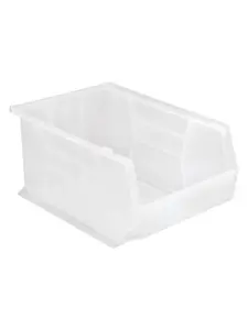 Quantum Storage QUS255CL Ultra Stack & Hang Bin, Clear - 16 x 11 x 8 in.