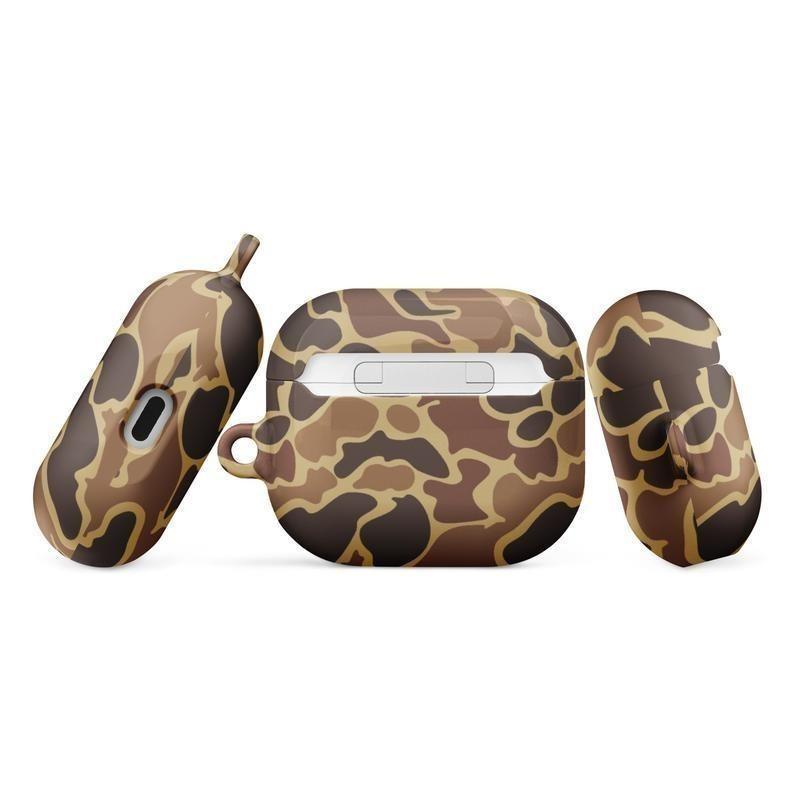 Camo Case Cover for AirPods In Drake Old School Duck Hunting Camouflage, Case For Apple AirPod Pro Gen 1, 2, 3, 4 Pefect Gift