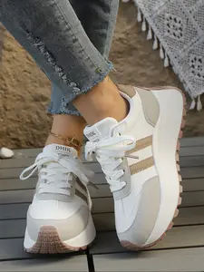 Women's Casual Sport Shoes, Winter Fleece Outdoor Sneakers, Snow Walking Shoes, Ladies Comfortable Sports Footwear, Trendy Walking Sneakers
