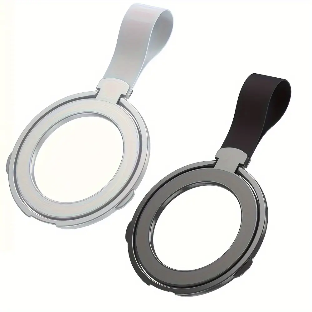 Magnetic Mobile Phone Holder with Magnetic Stability, 360° Rotation, Folding Finger Ring Grip, Portable Phone Stand, Compatible with iPhone and Samsung, Magnetic Phone Stand Mount, Universal Smartphone Holder, Smartphone Accessories