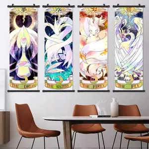 Cartoon Animal Pattern Hanging Wall Art, 4 Counts/set Cute Decorative Painting, Wall Decor for Home Living Room Bedroom Study Room