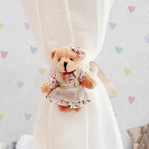 Cute 3D Bear Curtain Tiebacks, Adorable Curtains Decorative Binding Rope, Children Room Decoration, Baby Boy Sister Bedroom, Window Decorations Supplies, Interior Decoration Accessories
