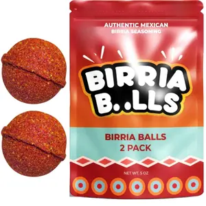 CHILEMOY Birria Balls VALUE-PACK Authentic Mexican Seasoning for Tacos Stews Quesabirrias Nachos Burritos Spice Mix for Slow Pressure Cookers and Stove Top 2 Pack