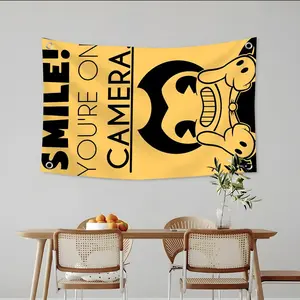 B-Bendy and the Ink M-Machine Flags Custom Camping Outdoor Garden room Bedroom Decor Party Backdrops Wall Art Family Gifts