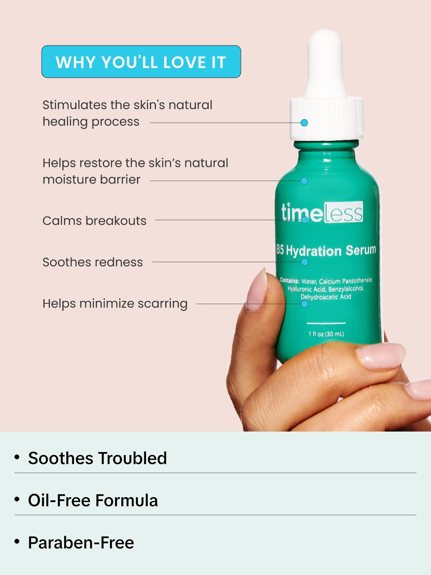 Timeless Skin Care Vitamin B5 Serum (30ml) - Anti-Aging Formula for Sensitive Skin