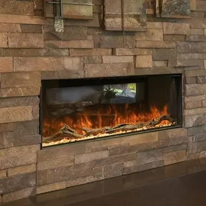 Modern Flames Landscape Pro Multi-Sided 44 Inch Built-In Electric Fireplace Linear Firebox