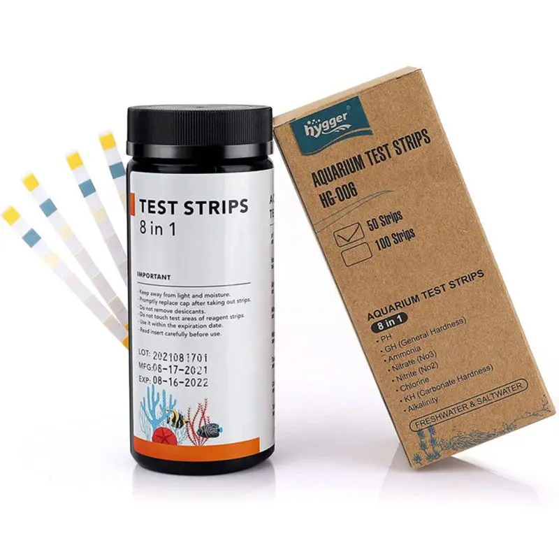 Hygger 8 in 1 Aquarium Test Strips