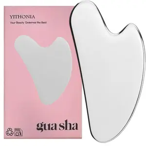 Stainless Steel Facial Gua Sha Tool, Face Massage Scraping Metal Scraper for Skin Care, Self-Care Gift, Silver Color, Face Contouring Device-Silver, Enhances Facial Structure