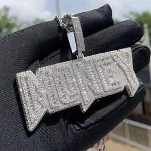 Instagram-style European and American hip hop pendant — trendy, cool-guy aesthetic with a bold, characterful drill letter design