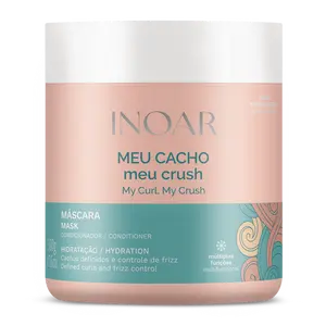 INOAR My Curl My Crush Mask for Frizz Control & Detangling - Defined, Hydrated Curls in Minutes