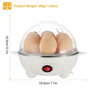 Electric Egg Cooker,Auto Shut-Off Egg Boiler,Hard-Boiled Egg Cooker,Egg Steamer,Electric Egg Boiler