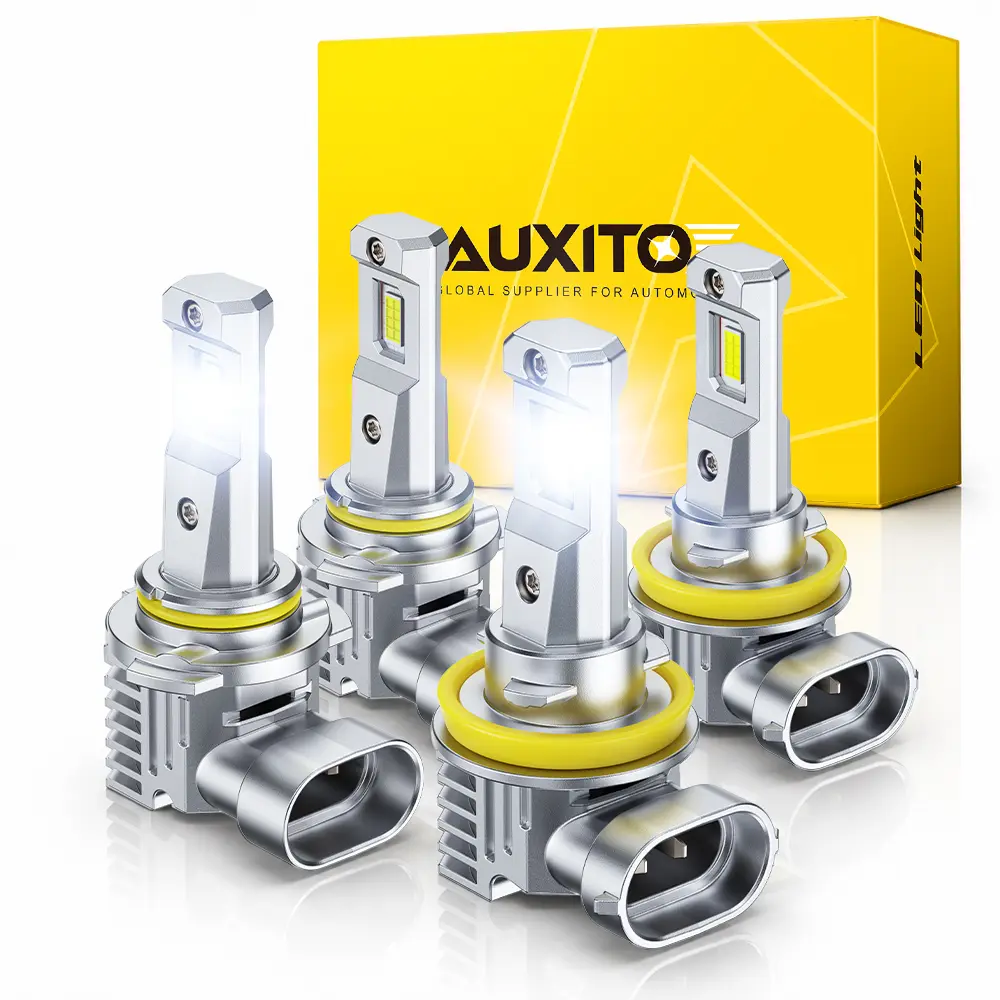 AUXITO 9005/HB3 9006/HB4 9007 9008/H13 H11/H8/H9 H10/9145 H4/9003 H7 H15 H1 LED Headlights Bulbs Combo,30000LM 6500K Cool White,60,000Hrs Long Service Life,High/Low Beam Bulbs,Fog Lights, CANBUS Ready,No Flickering ,IP68,Plug N Play