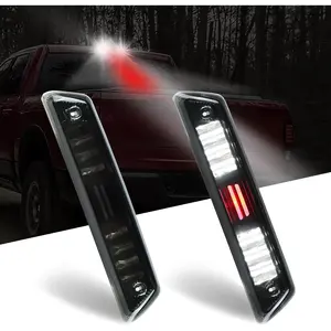 LED Third 3rd Brake Light Rear Cargo Lamp Assembly High Mount Stop light Fit for Ford F150 2009-2014 (Smoke Lens)