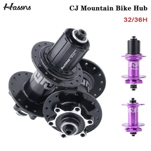 Hassns Cj Mountain Bike Drum Brake HUB, 120 Holes, Hg Base Compatible, Fits 7-12 Speeds, Disc Brake Mount, Durable Design