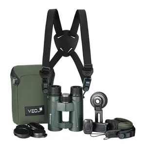 Vanguard VEO HD 8x42 ED Glass Binocular BUNDLE w/ DIGISCOPE ADAPTER, HARNESS, DELUXE STRAP, LIFETIME WARRANTY