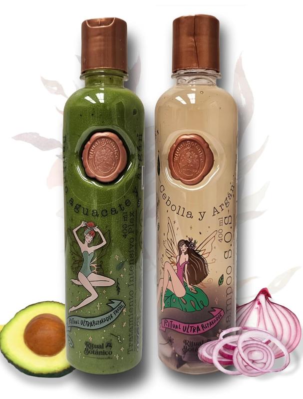 Ritual Botanico S.O.S Ultra Repair Shampoo with Onion & Argan | Intensive Plex Treatment with Banana & Avocado – Colombian Hair Care Kit