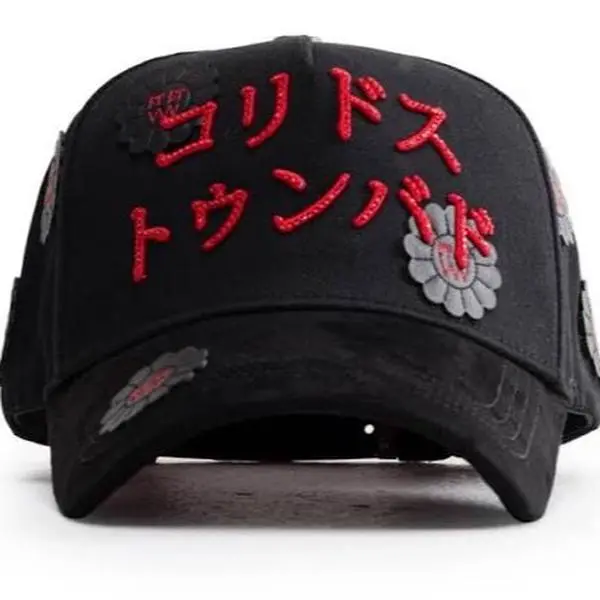Barbas x Murakami G5 Cap with Verification Chip High-Quality Black and Red Design