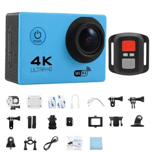 4K Action thumb Camera 1080P/30FPS WiFi 2.0" 170D Underwater Waterproof Helmet Video Recording Camera Sports Cameras Outdoor Mini Cam