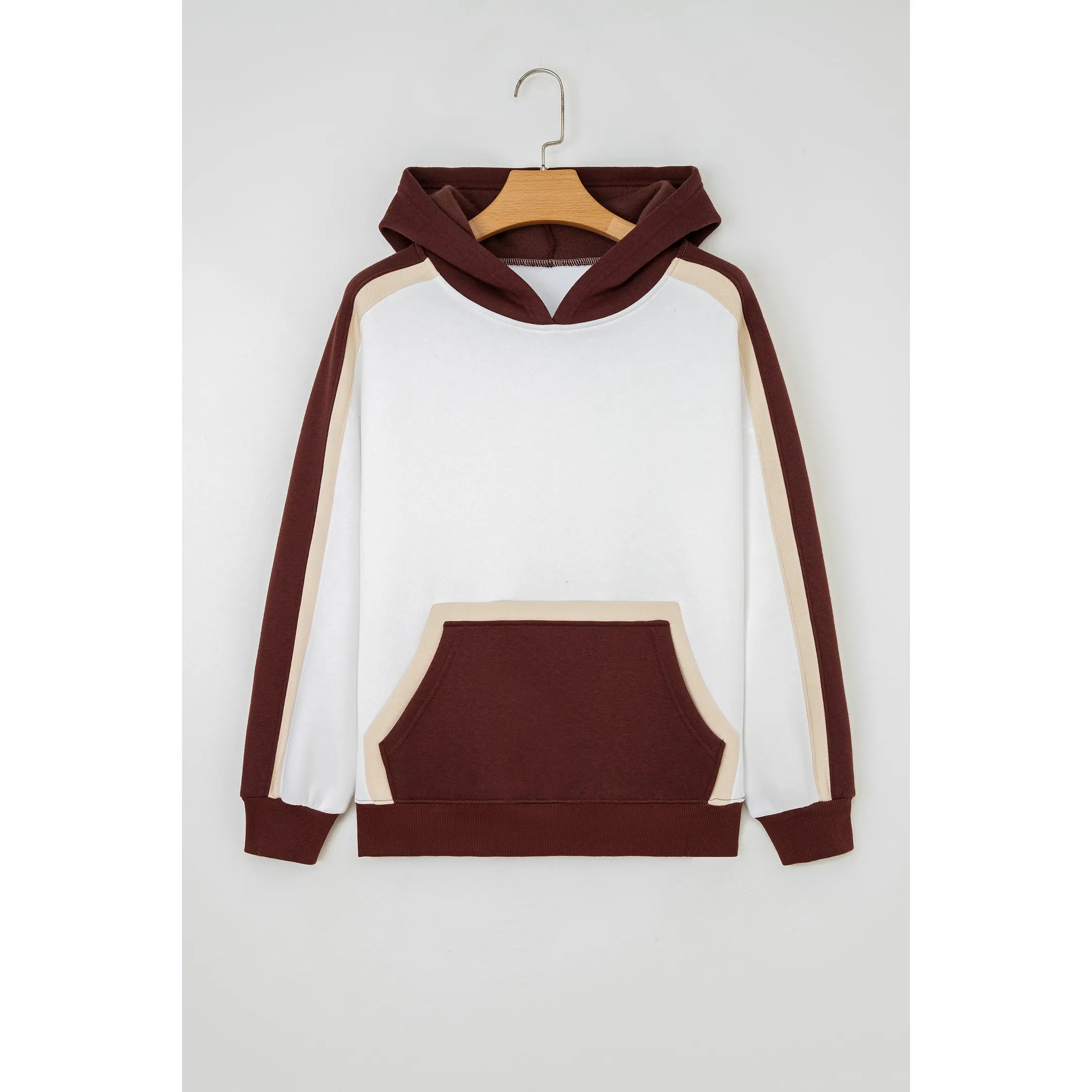 Ariyah Patchwork athleisure Hooded Sweatshirt