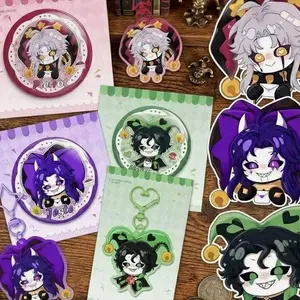 Freak Circus keychain& pin Creepy Cute Alt Circuscore Collectible | Gothic Kawaii