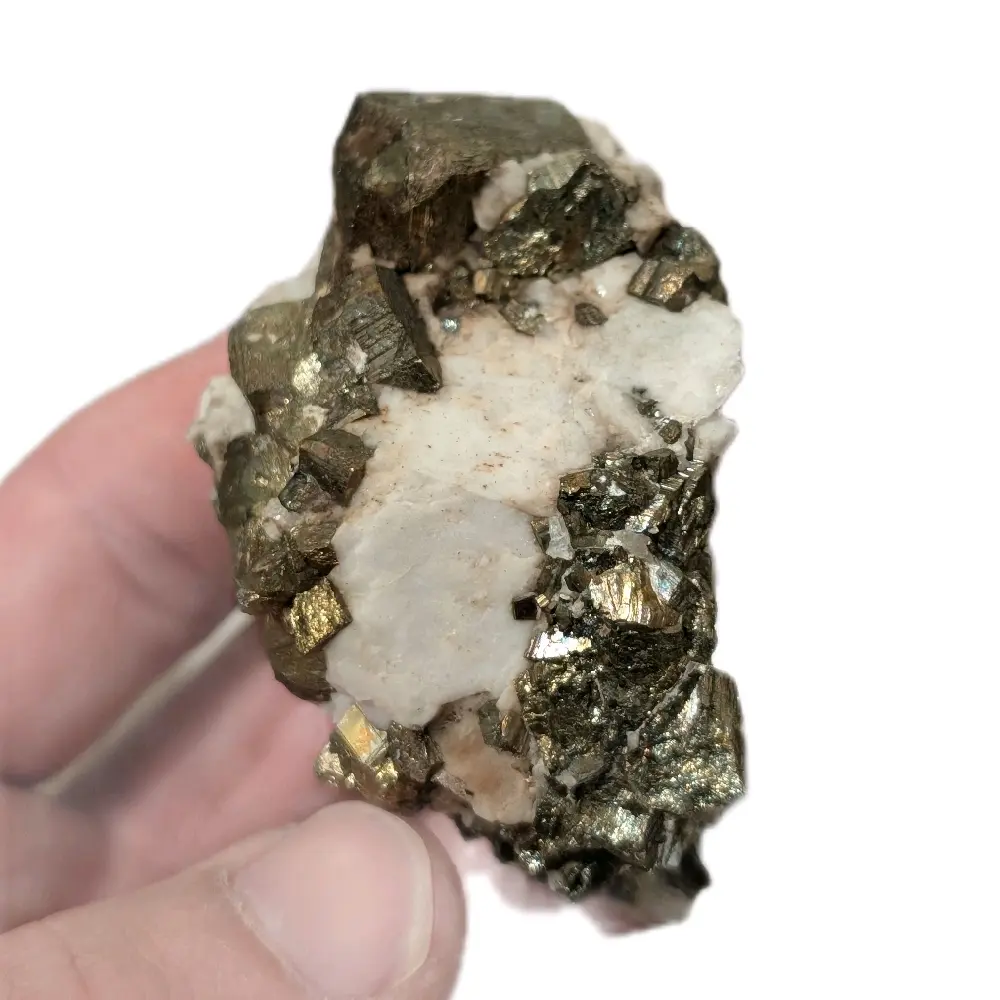 Chalcopyrite inflorescent calcite