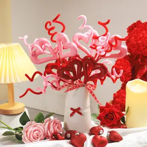 Valentine's Day Heart Berry Decoration, Artificial Heart Berry Branches, Romantic Home and Table Decor, Mother's Day Wedding Event, Artificial Silk Flowers