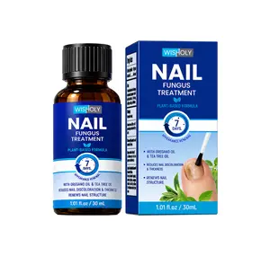 Wisholy Extra Strength Nail Restoring Solution, Plant-Based Gentle Care for Healthy Appearance, 1.01 Fl Oz