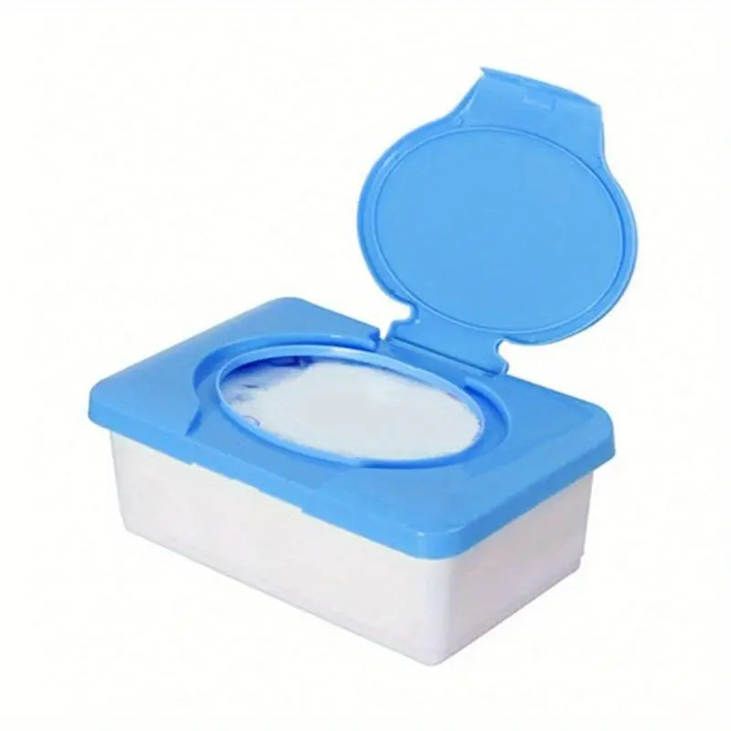 1pc Wet Tissue Storage Box, Wipes Dispenser Case, Baby Wipes Storage Case With Lid, Plastic Wipes Holder For Bathroom Living Room Bedroom Vanity Countertop, Home Essentials, Travel