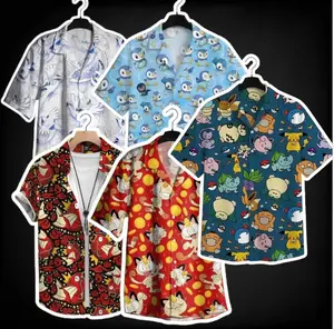 Cartoon Creature Inspired Hawaiian Shirt Tropical Aloha Summer Beach Casual Unisex Shirt Fan Style Gift #aloha #hawaiianshirt #summerwear #fanstyle #tiktokshop