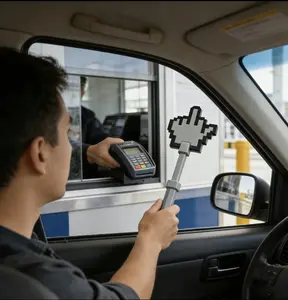 3D-Printed "Tap-to-Pay" Wand — The "Middle Finger" Contactless Payment Wand