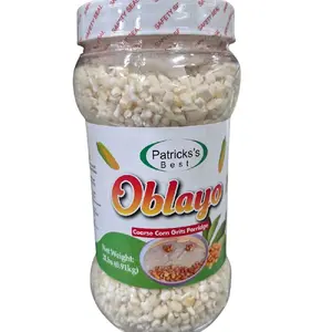 Patricks's Best Oblayo Coarse Corn Grits Porridge 2.5 lbs 0.91kg Rich in Corn