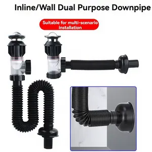 Universal Flexible Anti-Odor Drain Pipe with Lid, Durable Simple Design, Suitable for Kitchen Sink/bathroom Washbasin, Plumbing Accessories