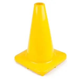 Everrich  12 in. Height Plastic Cones - Yellow