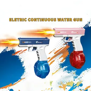 Portable Electric Pulse Light Water Gun, Unisex Toy for Outdoor Beach Pool, Summer Party Gift, Includes Lithium Battery