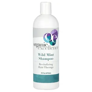 Organic Excellence Revitalizing Hair Therapy Shampoo,  Wild Mint, 16 fl oz (473 ml)
